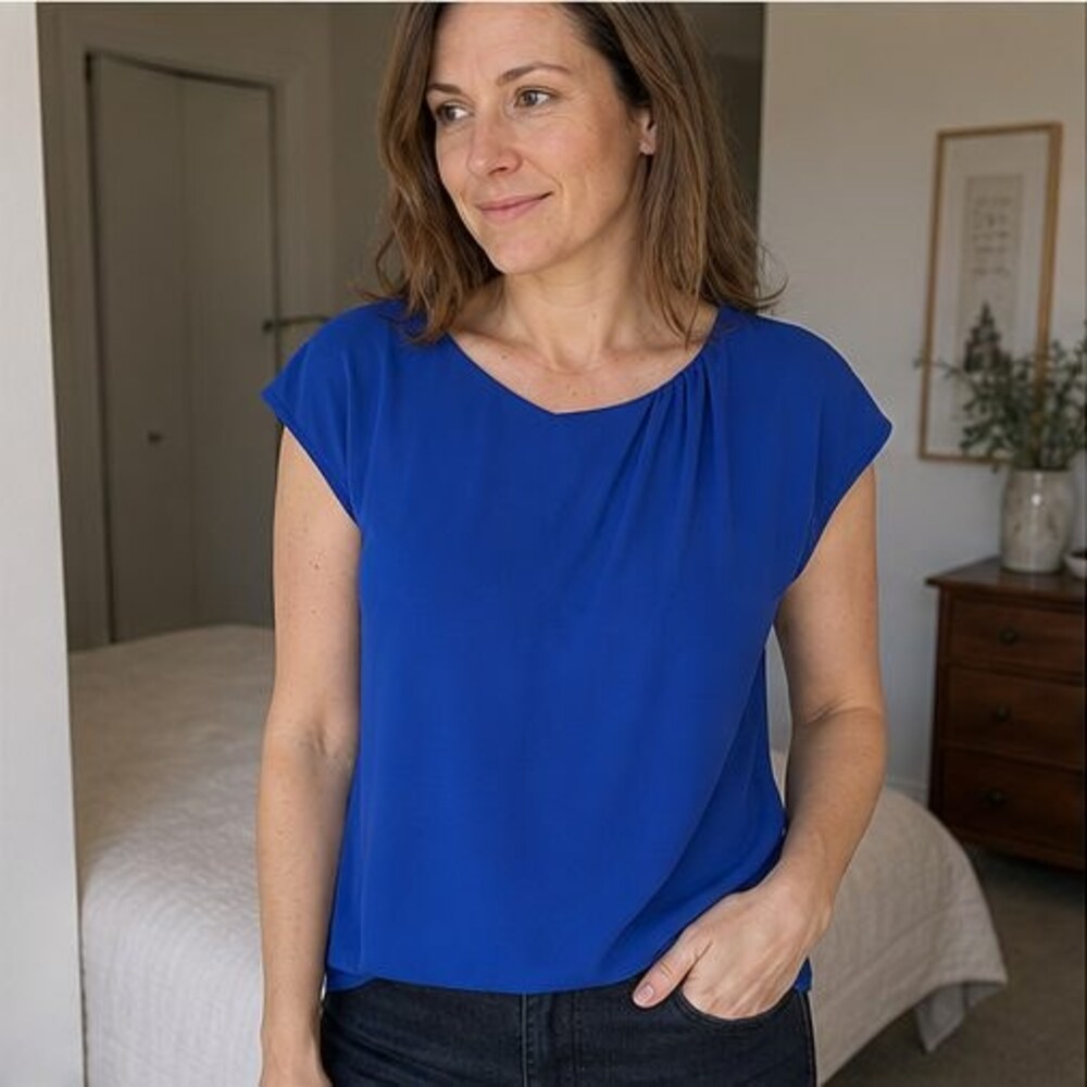 Sage Smocked Top - Picture 2 of 6